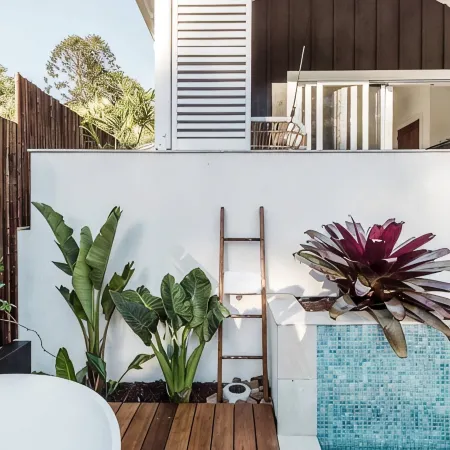 Exclusive use boutique luxury holiday residence with outdoor bath