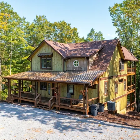 Sunrock Mountain Dream II ~ Luxury Cabin Hot Tub, Pool Table, Fire Pit & Sw. Bed