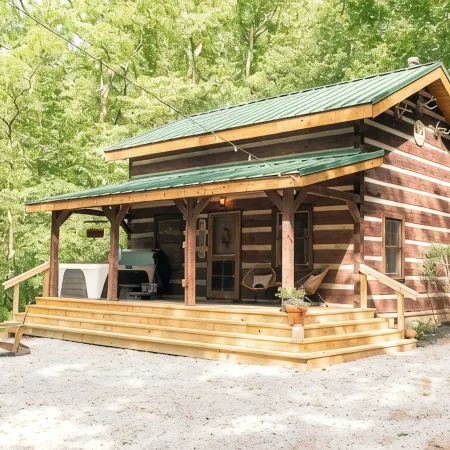 Retro Cabin in Hocking Hills, Ohio w/ Jukebox, Hot Tub & Pond. Dog-friendly!