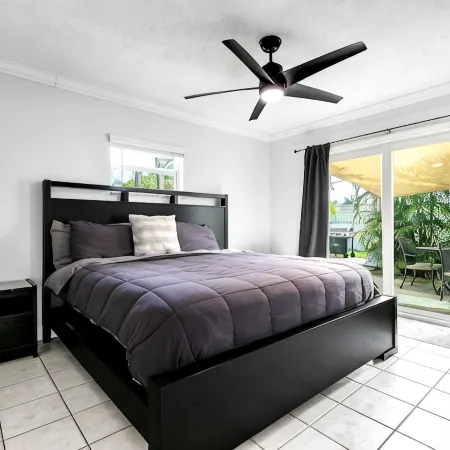 Pool Home W Beautiful Tiki Hut - 3 Bed 3 Bath. 1 Mile from Beach!