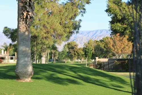 Walk to Caochella, Beautiful home on the golf course, Private pool, Sleeps 10 - Gym