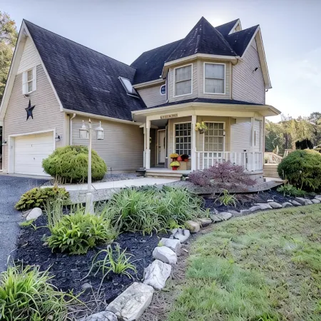 ClubDivot - A Modern Farm Style  Home with Pool and Backyard Bar