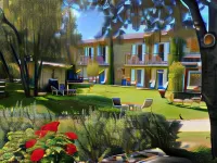 Logis Hôtel la Bastide de Grignan & la Chênaie Restaurant Hôtels à proximité de : Skatepark de Grignan