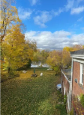 Riverfront rustic mansion house