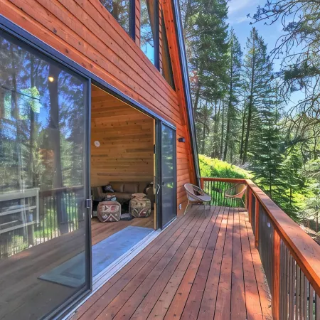 Scenic A-Frame Retreat – Main A-Frame & Cozy Little A-Frame, Borders Public Land