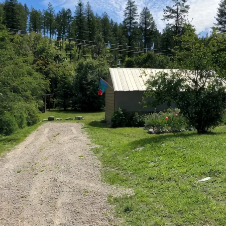 A Private, Cozy Cabin Near Bigfork for Two with a Clawfoot Tub