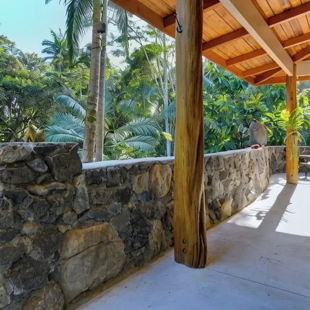 Jungle view bedroom with private entrance,outdoor private Bali style bathroom