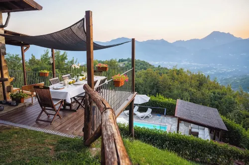 Stunning hilltop Tuscan farmhouse.  Private pool with spectacular views.