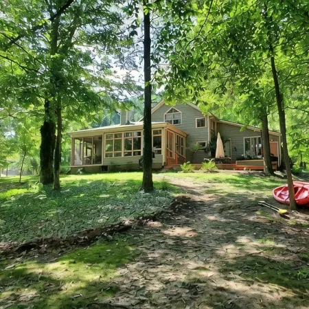 Private dock on Kentucky Lake, views of the water from every room in house