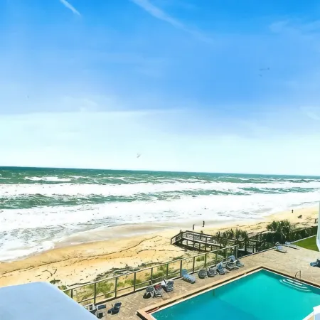 DIRECT BEACH FRONT CONDO!     PANORAMIC OCEAN VIEW!  NO DRIVE BEACH!