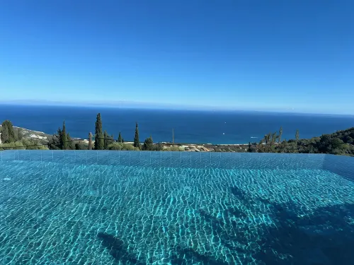 Spectacular Villa Antonio in Old Skala with Panoramic Sea and Mountain Views