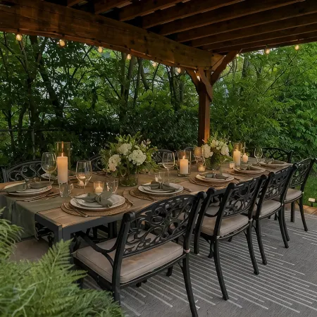 Swing Garden Retreat w/ Fire Pit & Pergola/Sleeps 16 Comfortably