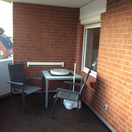 Small holiday apartment in Dornumersiel with a dog
