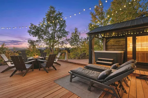 Wow views! 5BR, 4B, 3 Kings, Hot Tub & Sauna spa area, 85" TV, Pool Table - 4성급