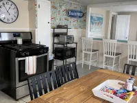 Lower deck, Salisbury Beach, Melo's Beach House Rentals Hotels in Salisbury