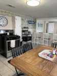 Lower deck, Salisbury Beach, Melo's Beach House Rentals