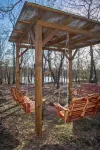 Beautiful Cabin with View of Private Lake, Hot Tub, Fire Pit & Outdoor Swings!