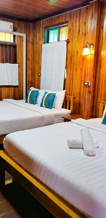 ห้องสำหรับครอบครัวพร้อมห้องน้ำส่วนตัวนอกห้องพัก