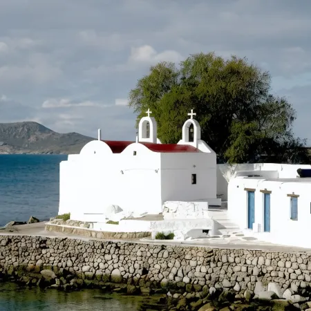 Mykonos Moussa Отели рядом с достопримечательностью «Пляж Корфос»