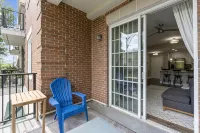 Chic 2BR Apt, Steps from N Main St, Balcony View - balcony