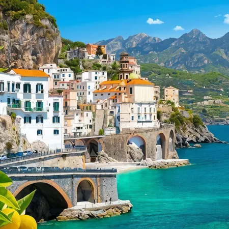 AMALFI:SUPERIOR DELUXE APARTMENT WITH LARGE TERRACE SEA VIEW-BUS STOP