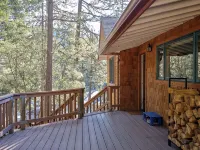 Light filled 3-bedroom cabin with a stone fireplace in magical Idyllwild, CA