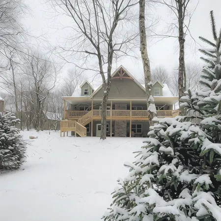 Pine Crest Lodge, 8Br 5BA Home with Beach Access, Fire Pit, & Private Hot Tub