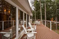 Modern 4 Br Waterfront Lake House Directly on Minnehonk Lake Belgrade Lakes Area - Boutique
