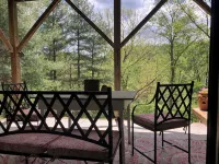 New River, Ashe County, Secluded Log Cabin, West Jefferson Area