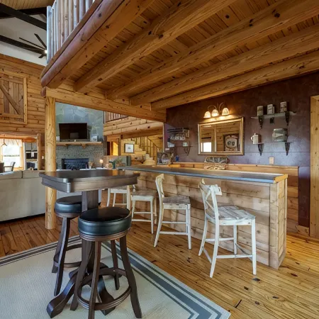 Waterfront cabin with party dock. We are pet friendly so bring the whole family.