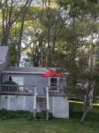2 bedroom  1 bath, large deck and dock, on the water in peaceful cove,   Year