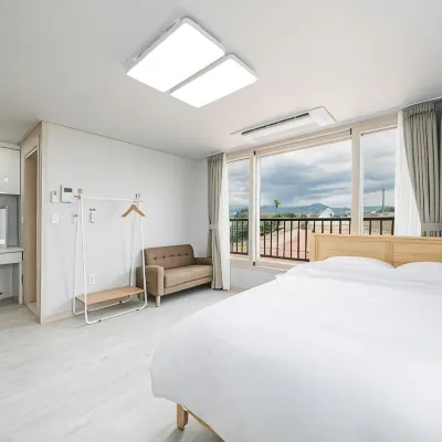 Jeju Geumseong 487 Pension 郭支海灘（Gwakji Beach）附近的飯店