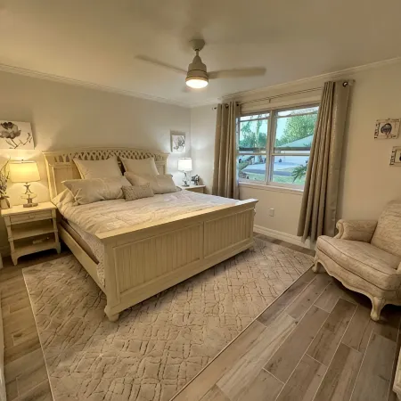 A cozy two bedroom beach house.