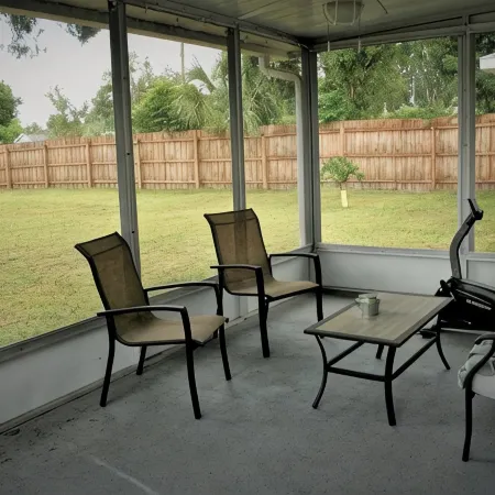 Beat the Heat in Two Screened Patios!