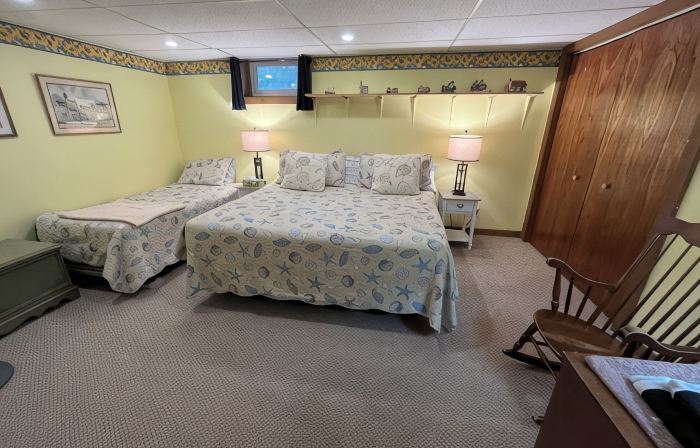 Peaceful Basement Apartment among serene woods, paths, and a stream near Acadia