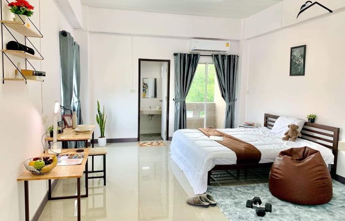 อพาร์ตเมนต์ 1 ห้องนอน 1 ห้องน้ำส่วนตัว ขนาด 28 ตร.ม. – นครปฐม