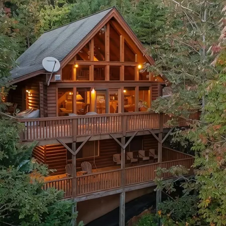 Log Cabin - Mountain Views - Hot Tub - Fire Pit