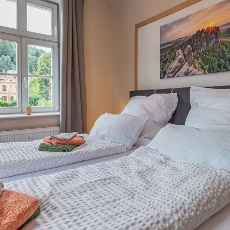 Apartment Flurin in the heart of Königstein with parking lot. Family friendly