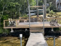 Half Moon Lake, Barnstead, NH vacation house on water front with firepit Hotels in Barnstead