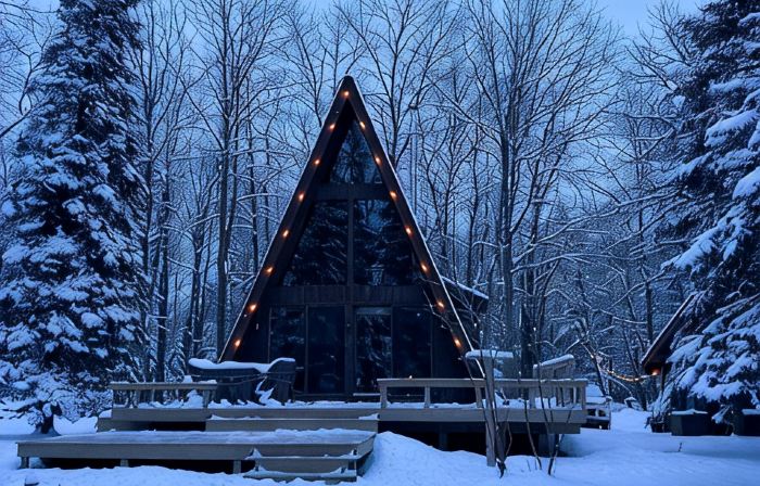 Cozy Gnome A-Frame on the Lake with Sauna