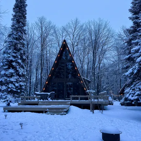 Cozy Gnome A-Frame on the Lake with Sauna