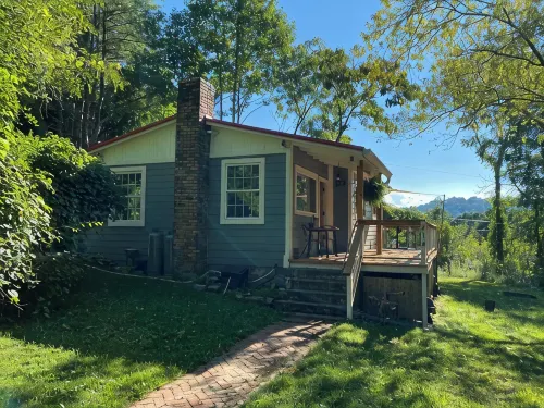 3 Miles to Asheville! Sunfilled Cabin with Wi/Fi