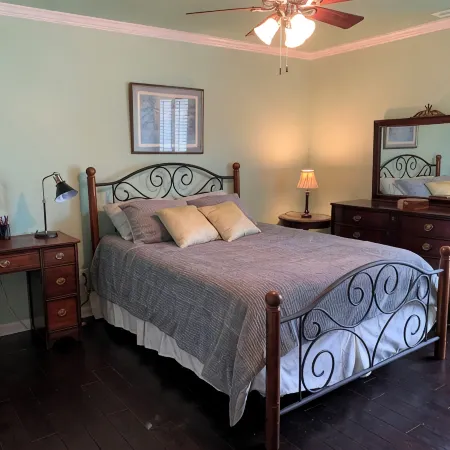 Country setting guesthouse.