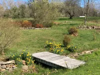 Catskill Farmhouse, mountain views, spring-fed swimming pond with deck, 22 acres - Mountain View