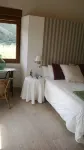 Beautiful views of the green nature from the inside Asturiana