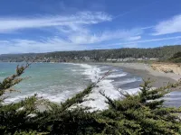 Peaceful Retreat with Ocean Views, Tall Pine Trees, and Beautiful Garden