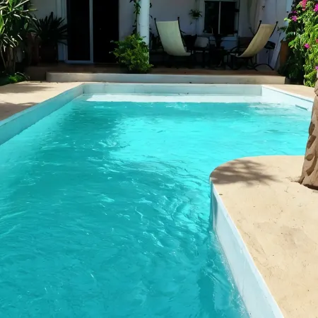 Swimming pool villa in secure residence with dream beach! 150 m from shops