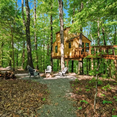 Private Treehouse getaway on Lake Barkley.  Luxury in the trees!