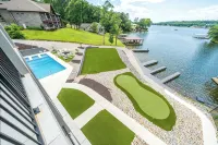 Luxe 8BR Lakefront Home, Private Pool, Hot Tub, Gameroom, Putting Green, Firepit - 5-Star