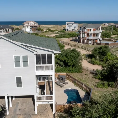 Beautiful Carova beach house with ocean view, pool and hot tub! Pet Friendly!